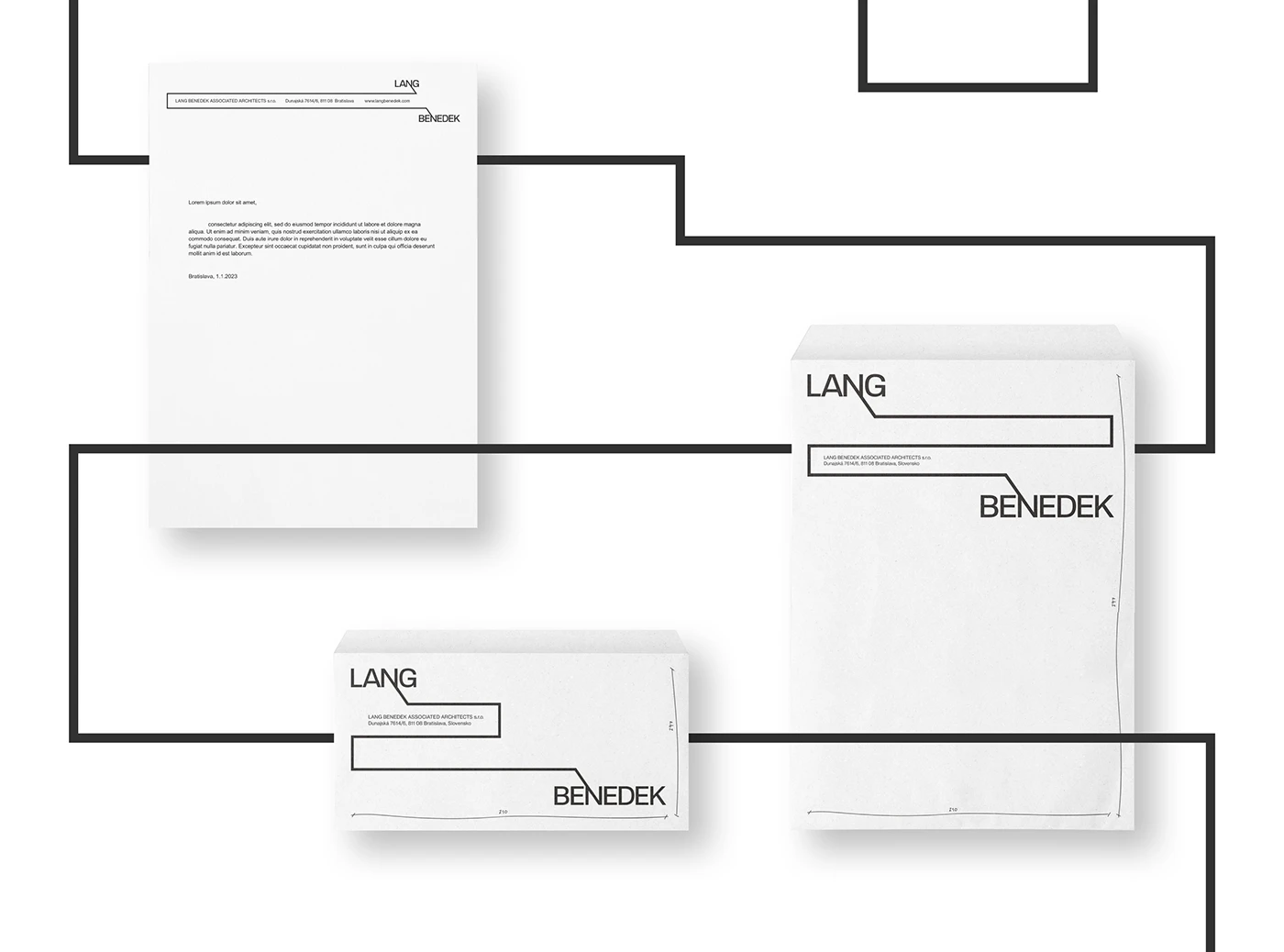 Lang Benedek Architects — visual identity