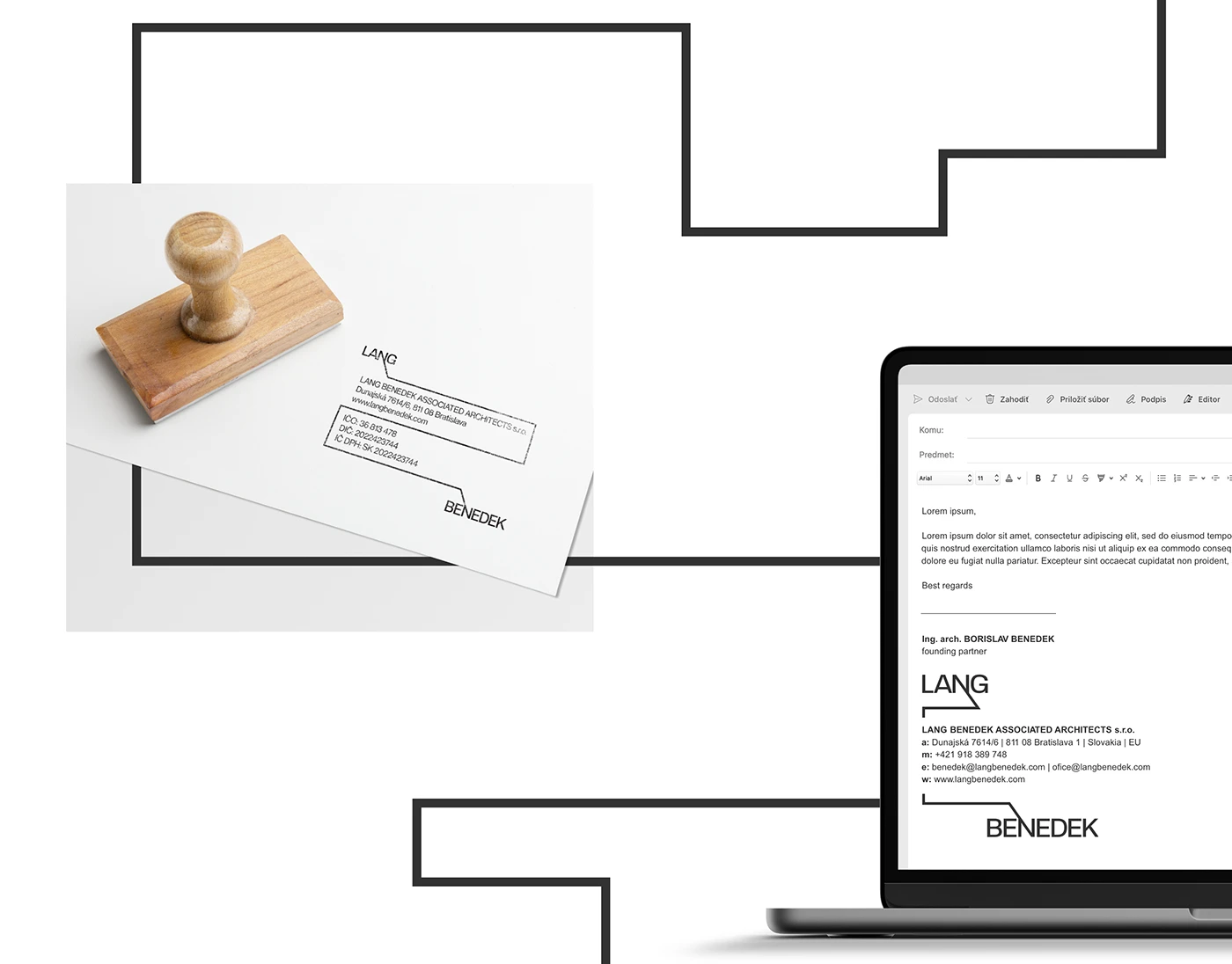 Lang Benedek Architects — visual identity